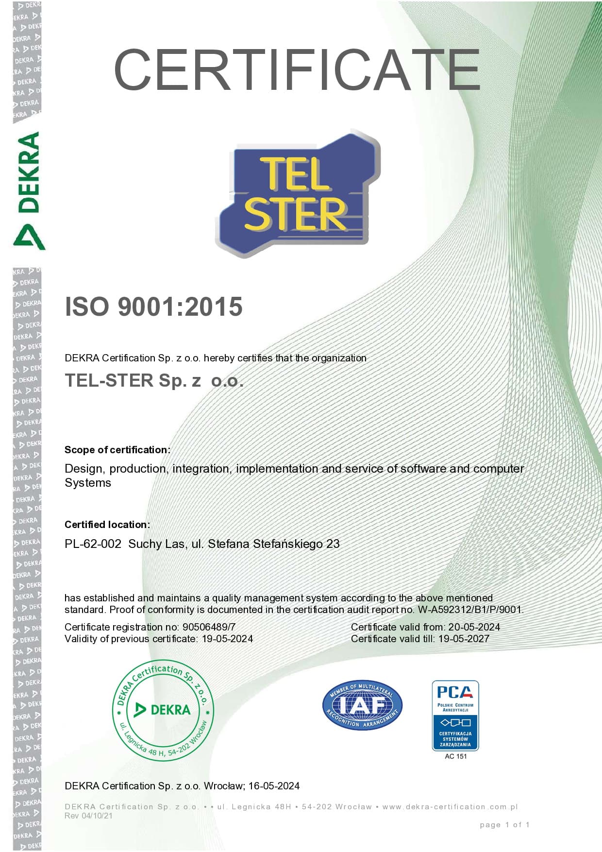 ISO 9001:2015 - Quality Management System